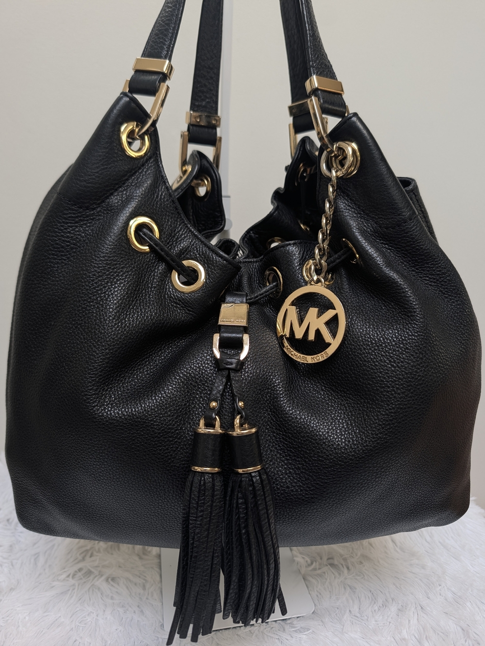 Michael Kors Camden Black Leather Hobo Bag